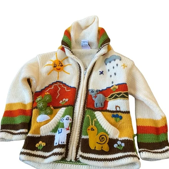 Hand knit sweater - Picture 1 of 11